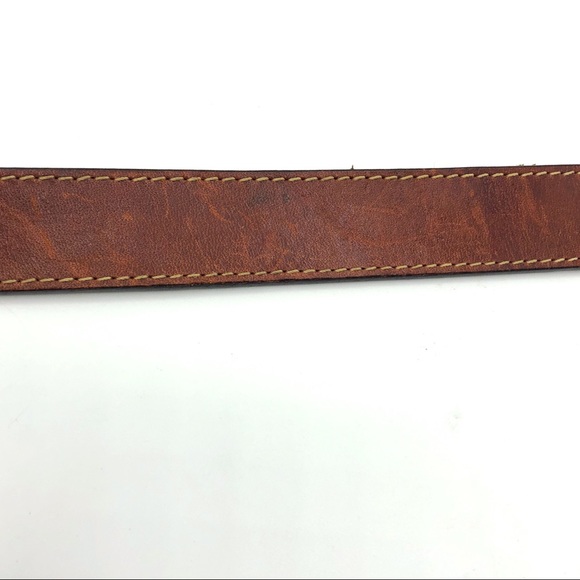 Jordache vintage brown leather equestrian belt - Picture 6 of 7